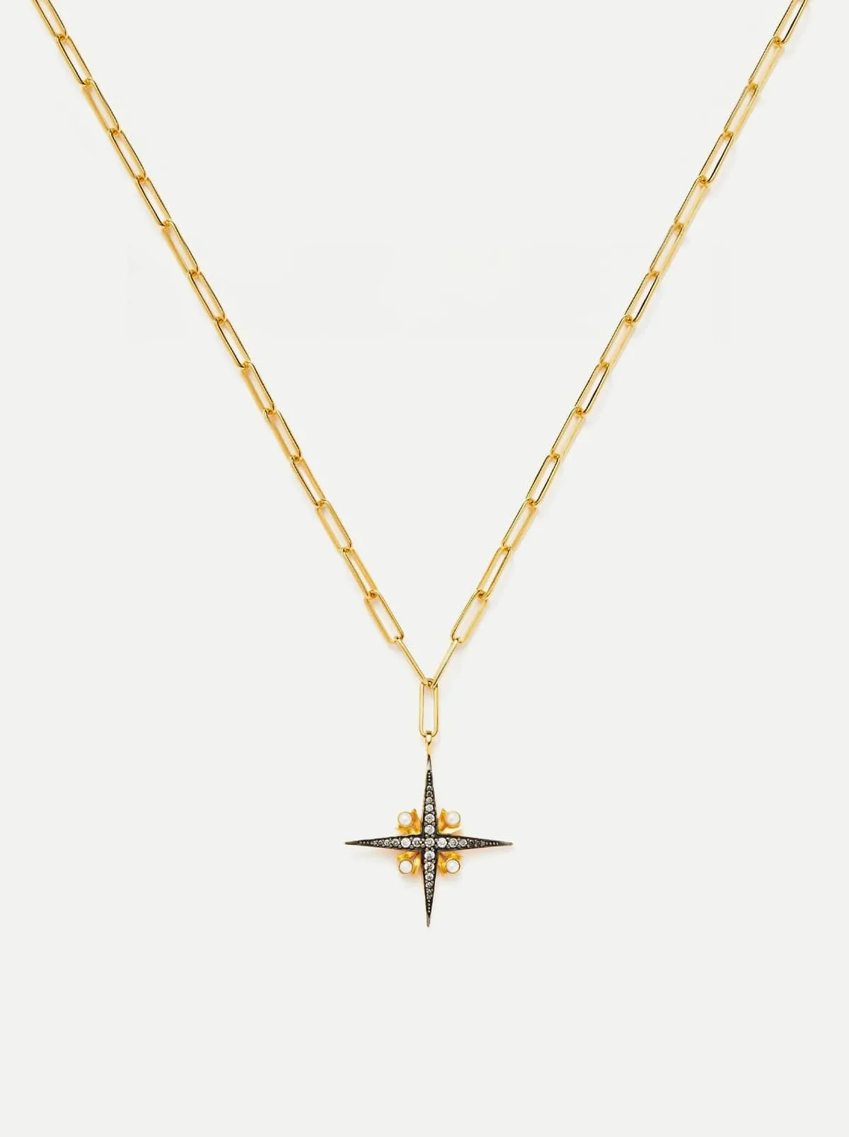 The Etoile — Pear Cut Pearl Necklace