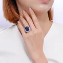 The Sorelle — Oval Cut Sapphire Ring
