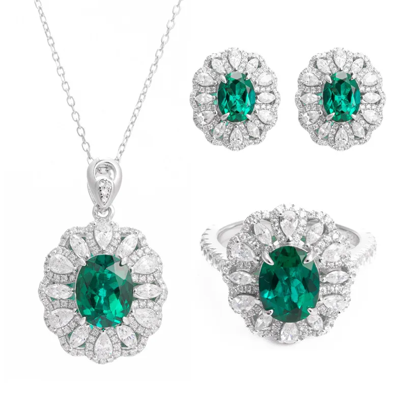 The Etoile — Oval Cut Emerald Set - Image 4