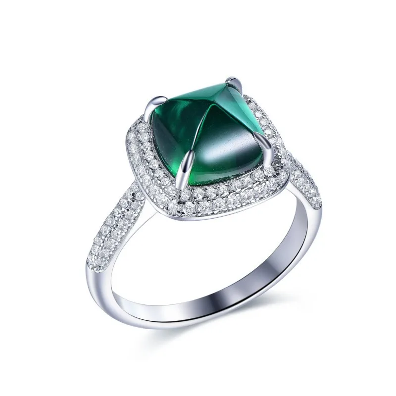 The Isla — Emerald Cut Emerald Ring - Image 4